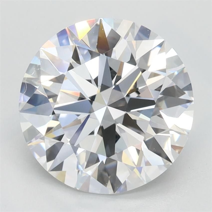 2.51ct D VVS1 Rare Carat Ideal Cut Round Lab Grown Diamond