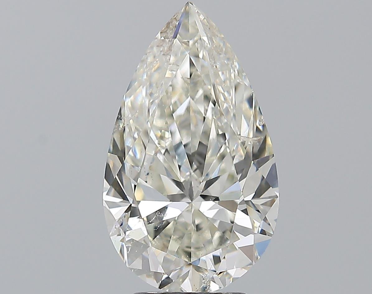 3.90ct K SI2 Rare Carat Ideal Cut Pear Diamond