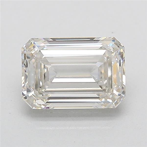 1.57ct G VVS2 Rare Carat Ideal Cut Emerald Lab Grown Diamond