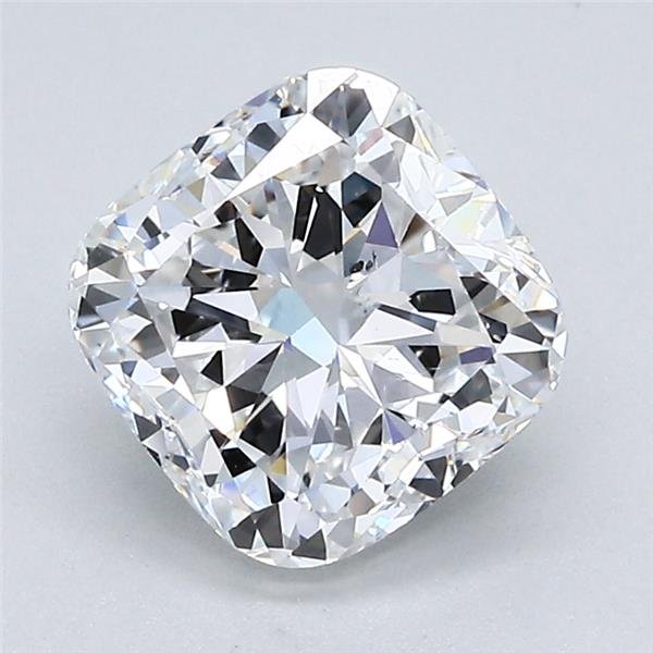 2.33ct D SI2 Very Good Cut Cushion Diamond