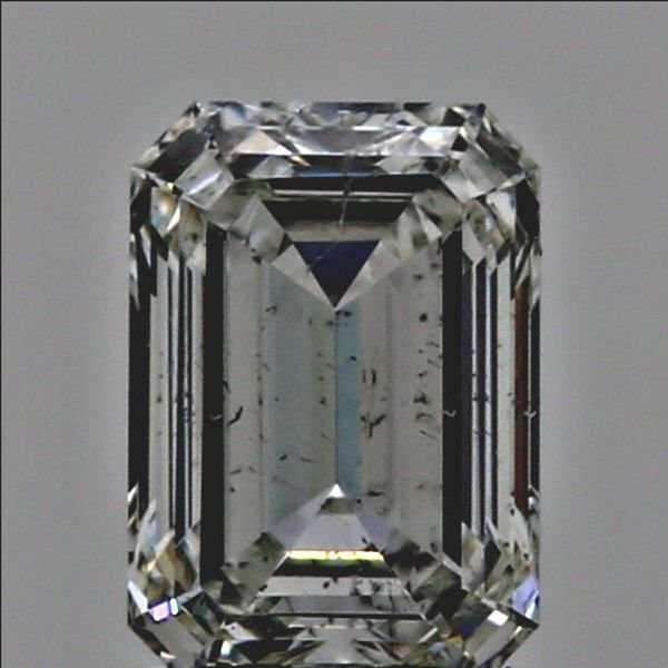 0.49ct J SI2 Rare Carat Ideal Cut Emerald Diamond