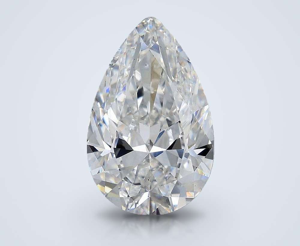 5.51 Carat Pear Lab Diamond