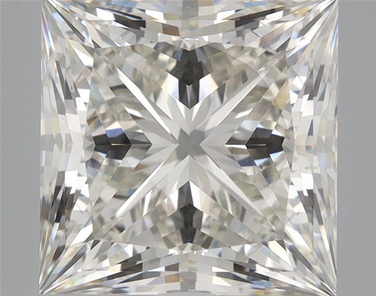 6.07ct H VS2 Rare Carat Ideal Cut Princess Lab Grown Diamond