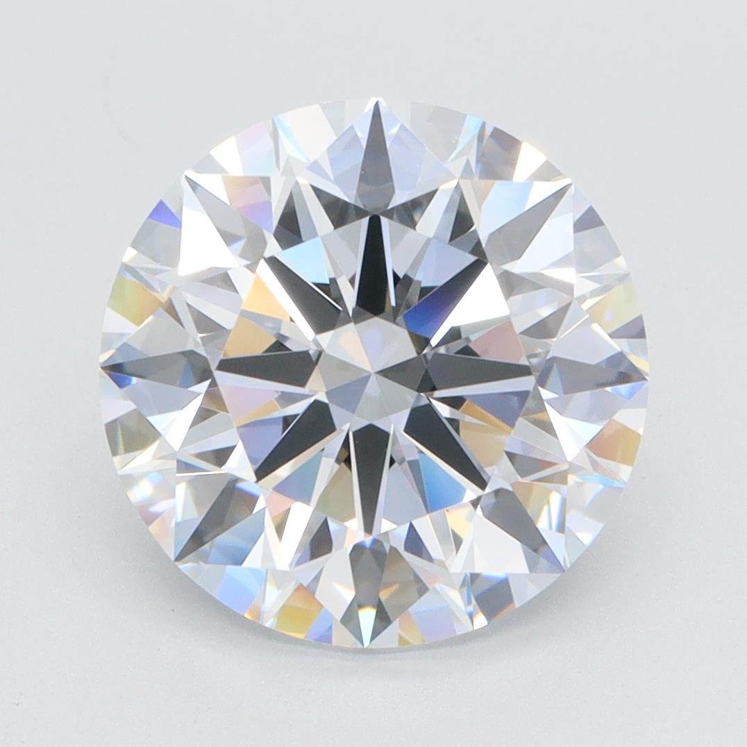 4.66ct F IF Rare Carat Ideal Cut Round Lab Grown Diamond