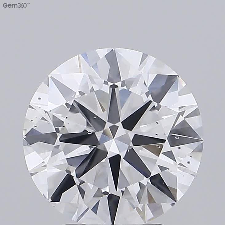 3.51ct F SI1 Excellent Cut Round Lab Grown Diamond