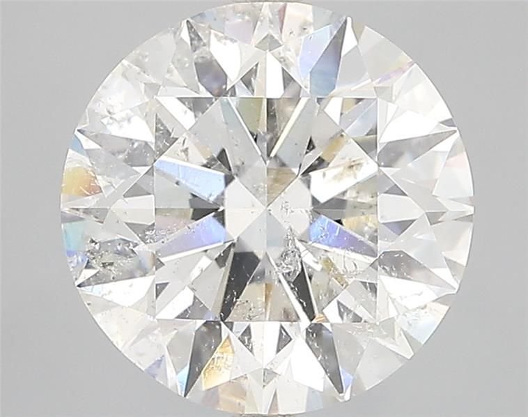 4.01ct F SI2 Rare Carat Ideal Cut Round Diamond