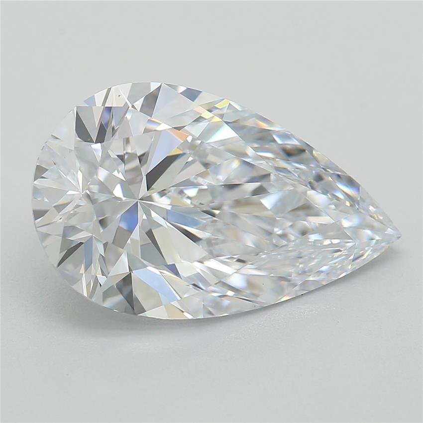 2.54ct F VS1 Rare Carat Ideal Cut Pear Lab Grown Diamond