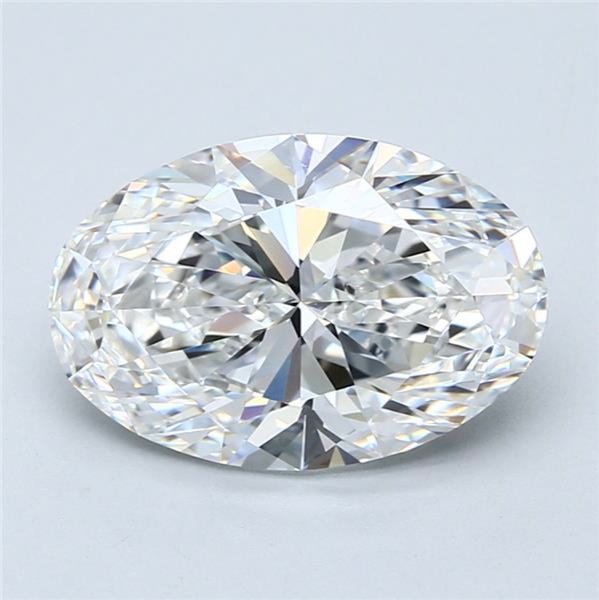 4.01ct F VS2 Rare Carat Ideal Cut Oval Diamond