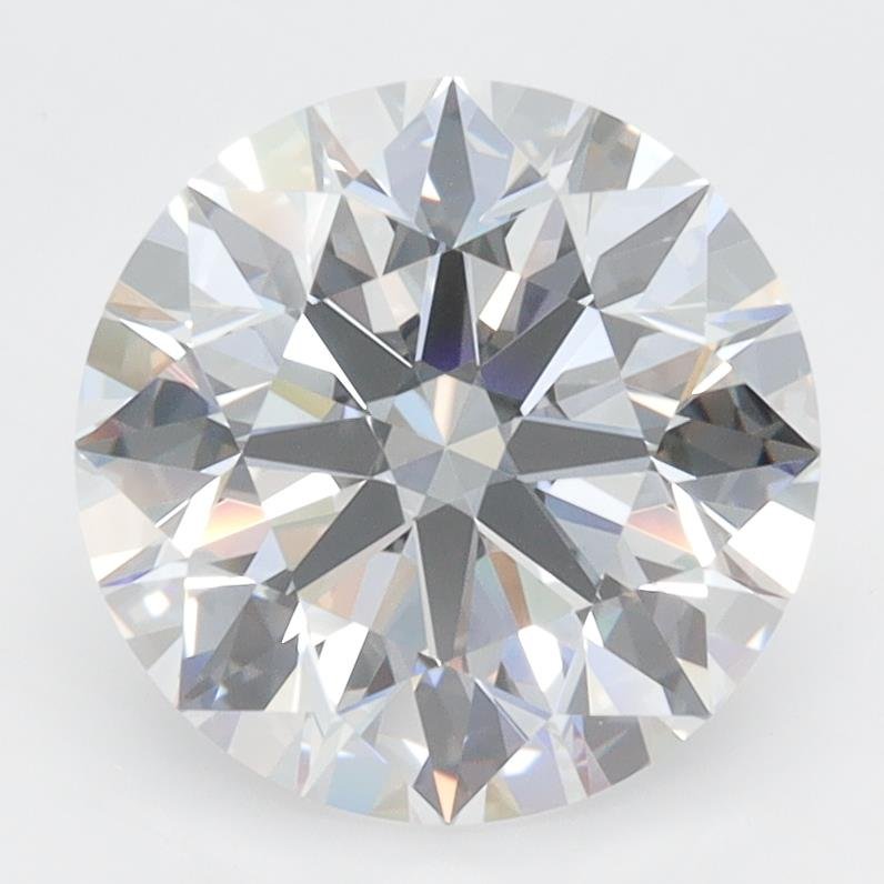 3.04ct D VVS2 Rare Carat Ideal Cut Round Lab Grown Diamond