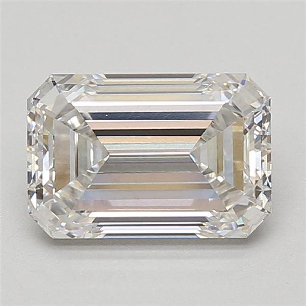 2.53ct F VS1 Excellent Cut Emerald Lab Grown Diamond