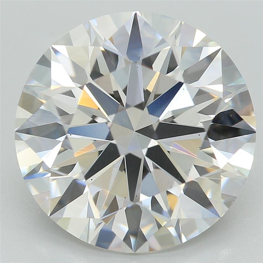 4.18ct F VS2 Rare Carat Ideal Cut Round Lab Grown Diamond