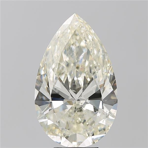 7.02ct K SI2 Rare Carat Ideal Cut Pear Diamond