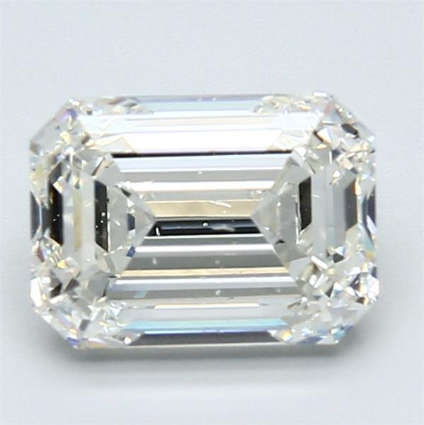 2.01ct H SI1 Very Good Cut Emerald Diamond