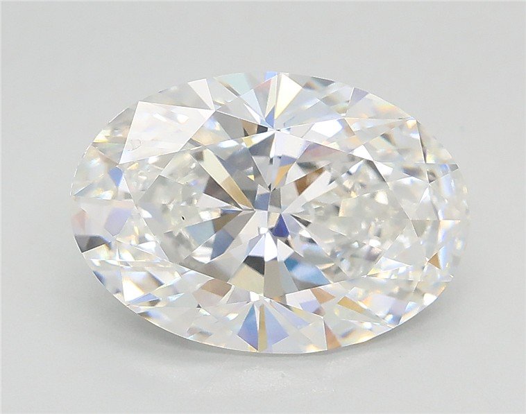 3.02ct E VS1 Rare Carat Ideal Cut Oval Lab Grown Diamond