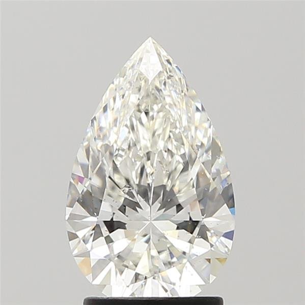 2.09ct H SI1 Rare Carat Ideal Cut Pear Diamond