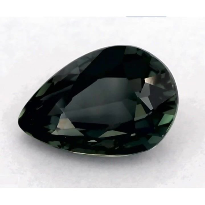 1.36 Carat Green Pear Sapphire