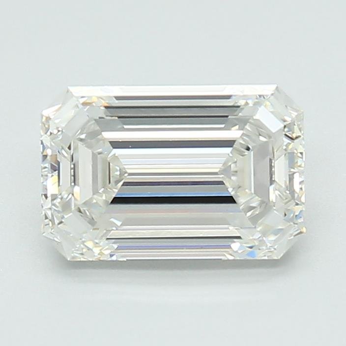 1.59ct G VS1 Rare Carat Ideal Cut Emerald Lab Grown Diamond