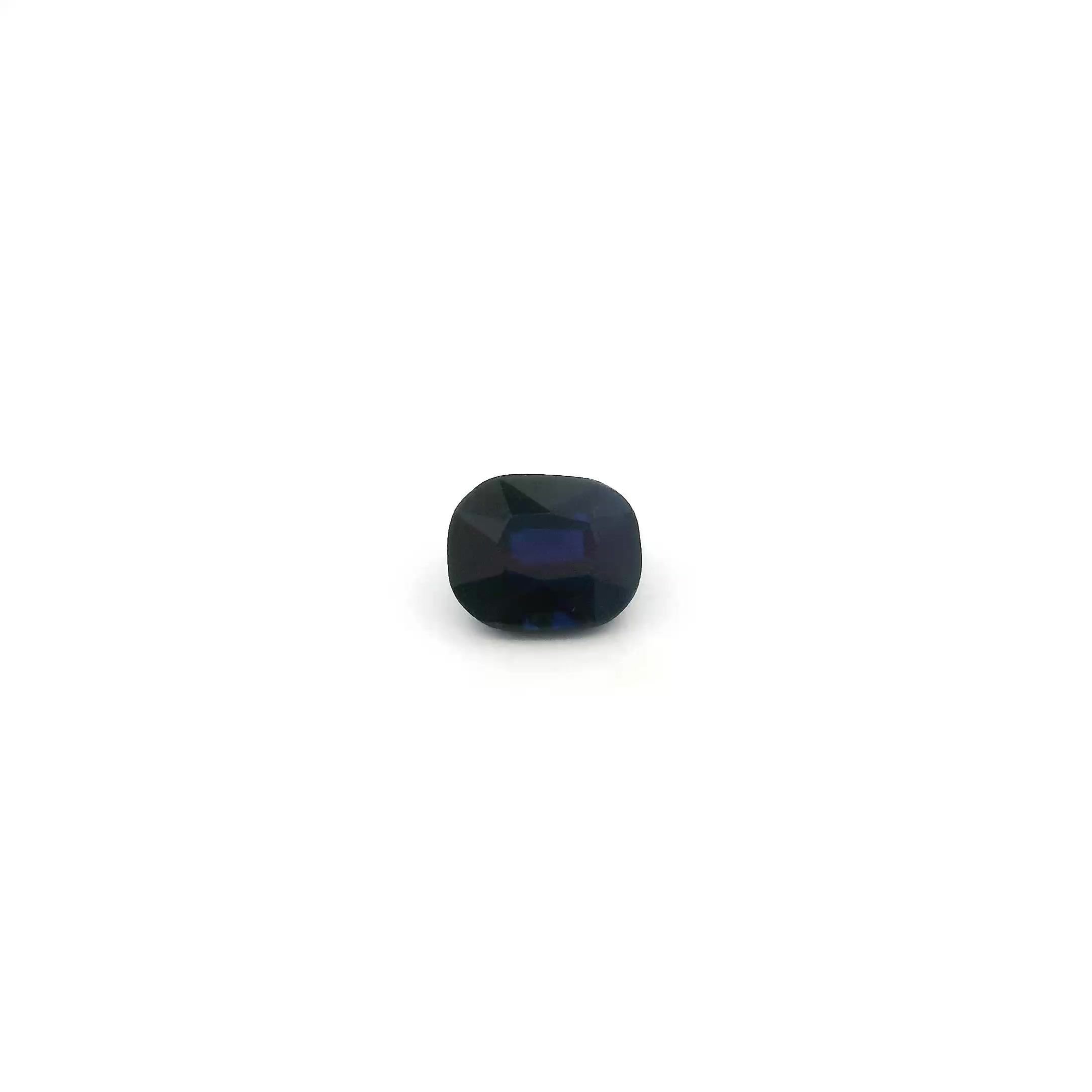 0.47 Carat Vivid Blue Cushion Sapphire