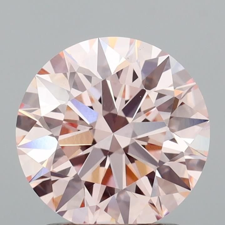 1.55 Ct. Fancy Intense Pink Round Lab Diamond
