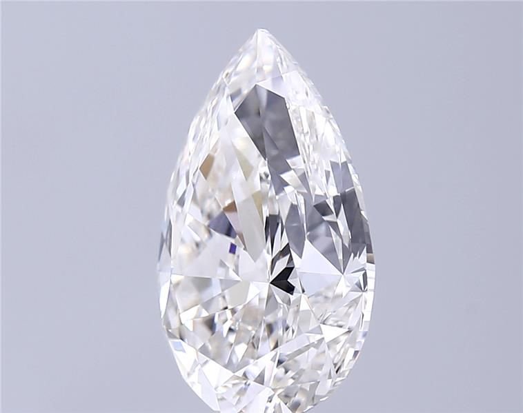 5.36ct H VVS1 Rare Carat Ideal Cut Pear Diamond