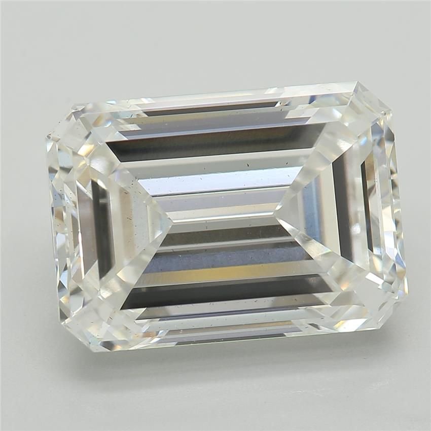 5.58ct F VS2 Excellent Cut Emerald Lab Grown Diamond