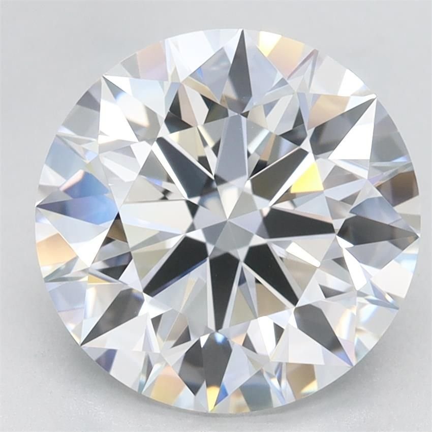 3.19ct D VVS2 Rare Carat Ideal Cut Round Lab Grown Diamond