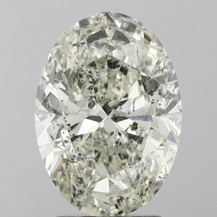 3.02ct J SI2 Very Good Cut Oval Diamond