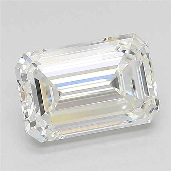2.09ct E VS2 Rare Carat Ideal Cut Emerald Lab Grown Diamond