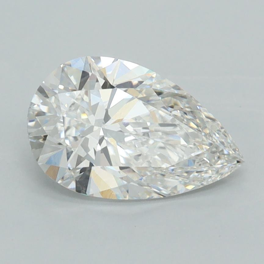1.51ct E VVS2 Rare Carat Ideal Cut Pear Lab Grown Diamond