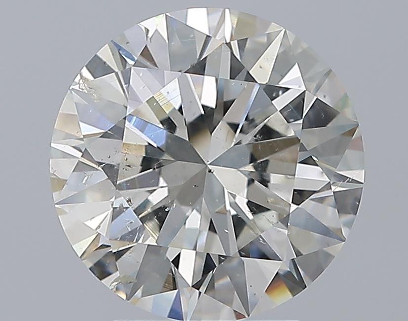 3.50ct I SI2 Rare Carat Ideal Cut Round Diamond