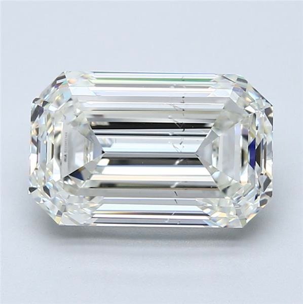 5.01ct J SI1 Excellent Cut Emerald Diamond