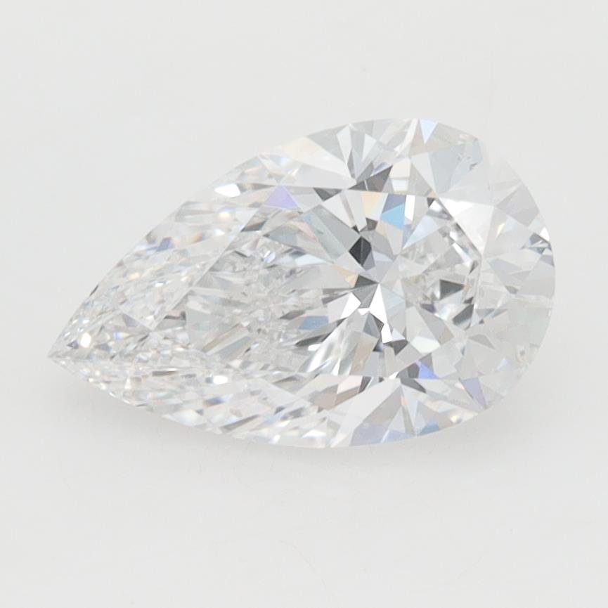 1.09ct D VVS2 Rare Carat Ideal Cut Pear Lab Grown Diamond