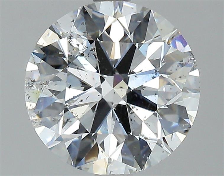 2.81ct F SI2 Rare Carat Ideal Cut Round Diamond