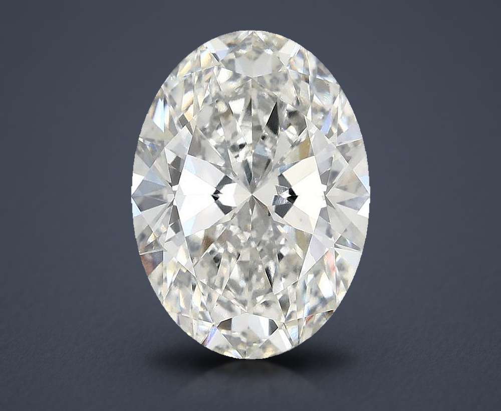 3.92 Carat Oval Lab Diamond