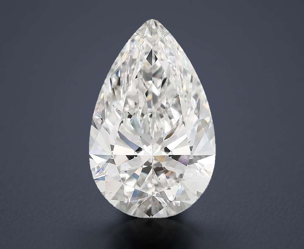 5.77 Carat Pear Lab Diamond