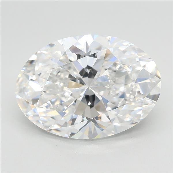 3.06ct E VVS2 Rare Carat Ideal Cut Oval Lab Grown Diamond