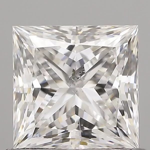 0.92ct E SI2 Rare Carat Ideal Cut Princess Diamond