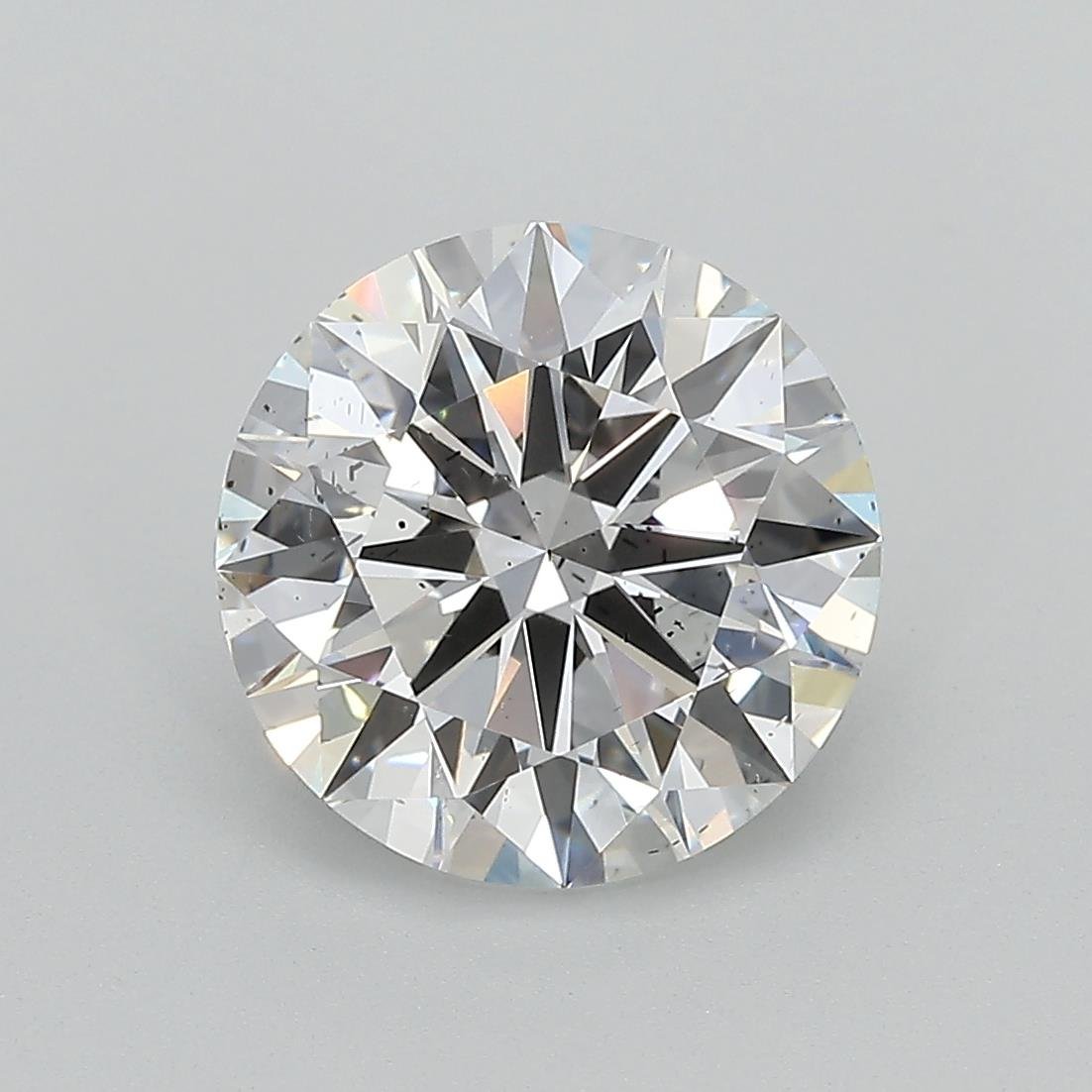 3.23ct F SI2 Rare Carat Ideal Cut Round Lab Grown Diamond