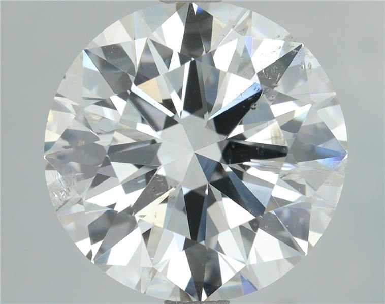 3.45ct H SI2 Rare Carat Ideal Cut Round Diamond