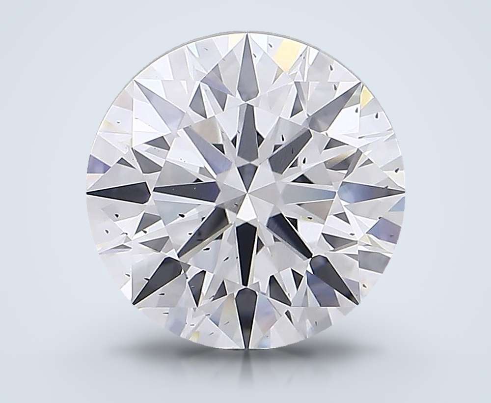6.38 Carat Round Lab Diamond