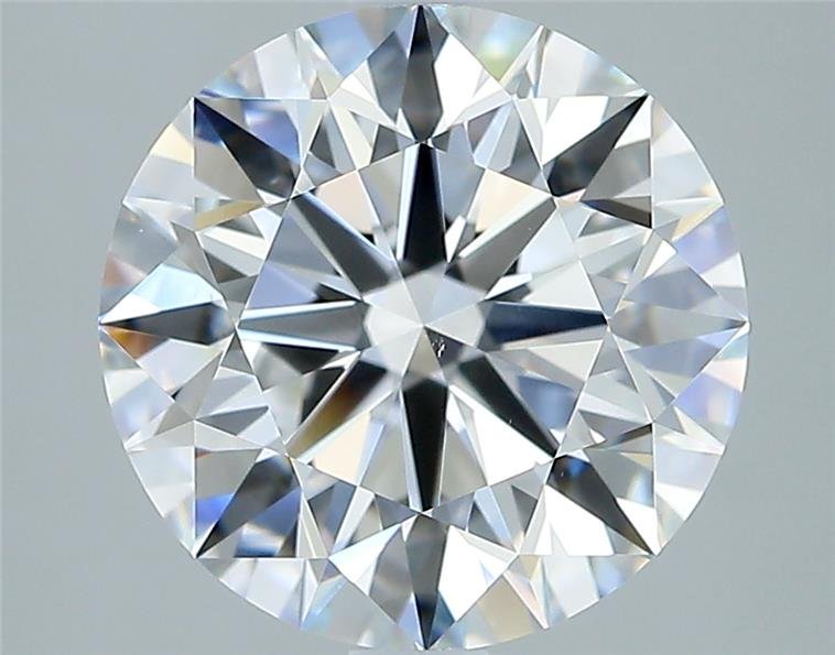 3.06ct E VS2 Rare Carat Ideal Cut Round Diamond