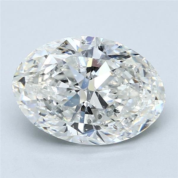 3.06ct H SI2 Rare Carat Ideal Cut Oval Diamond