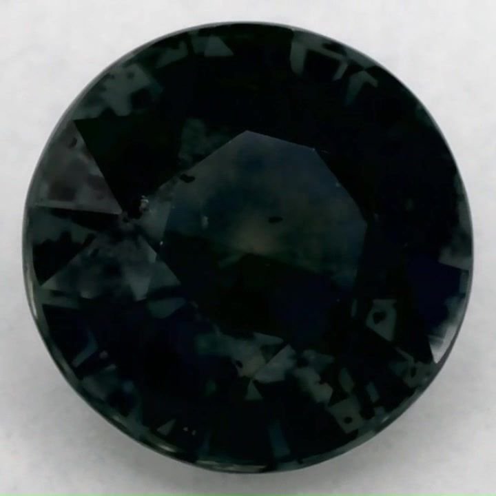 2.00 Carat Green Round Sapphire