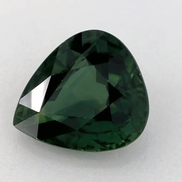 3.65 Carat Green Pear Sapphire