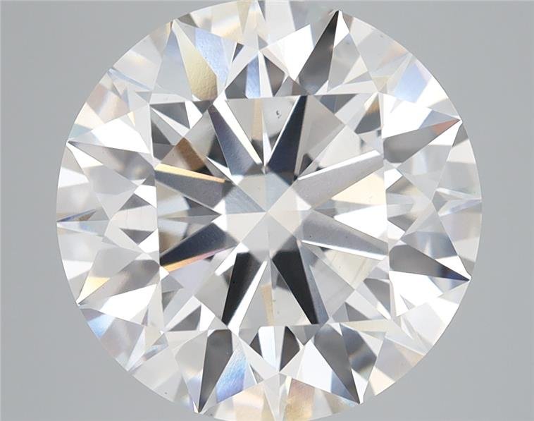 7.14ct F VS2 Rare Carat Ideal Cut Round Lab Grown Diamond