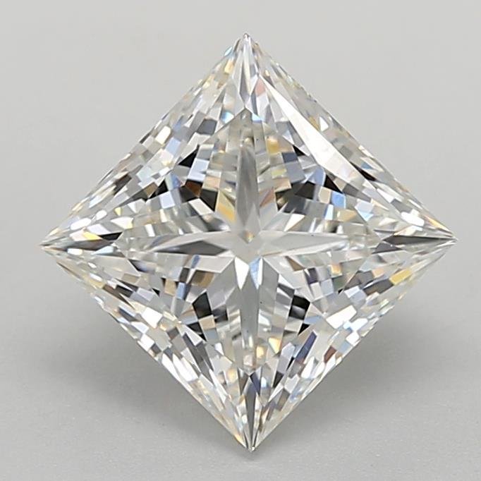 3.03ct F VS1 Rare Carat Ideal Cut Princess Lab Grown Diamond