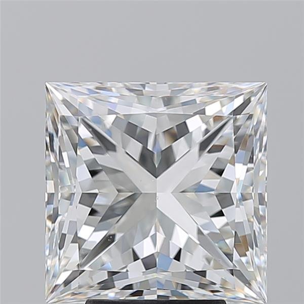 5.01ct H VS2 Rare Carat Ideal Cut Princess Diamond