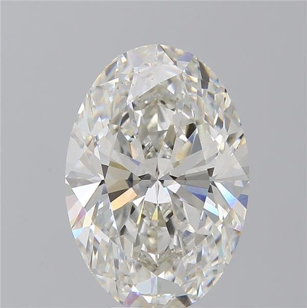 6.09ct H VS2 Rare Carat Ideal Cut Oval Lab Grown Diamond