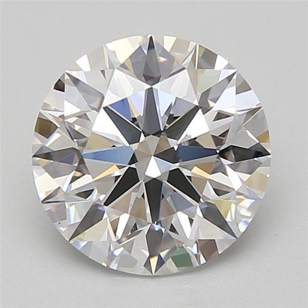 3.01ct D VS1 Rare Carat Ideal Cut Round Lab Grown Diamond