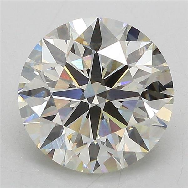3.14ct J VS1 Rare Carat Ideal Cut Round Lab Grown Diamond